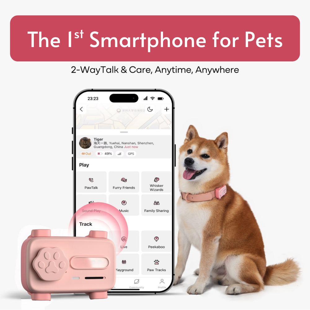 PetPhone Live GPS Tracker + Two Way Calling for Dogs and Cats - The PetPhone